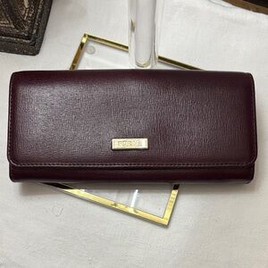 Furla Rich Burgundy Leather Wallet